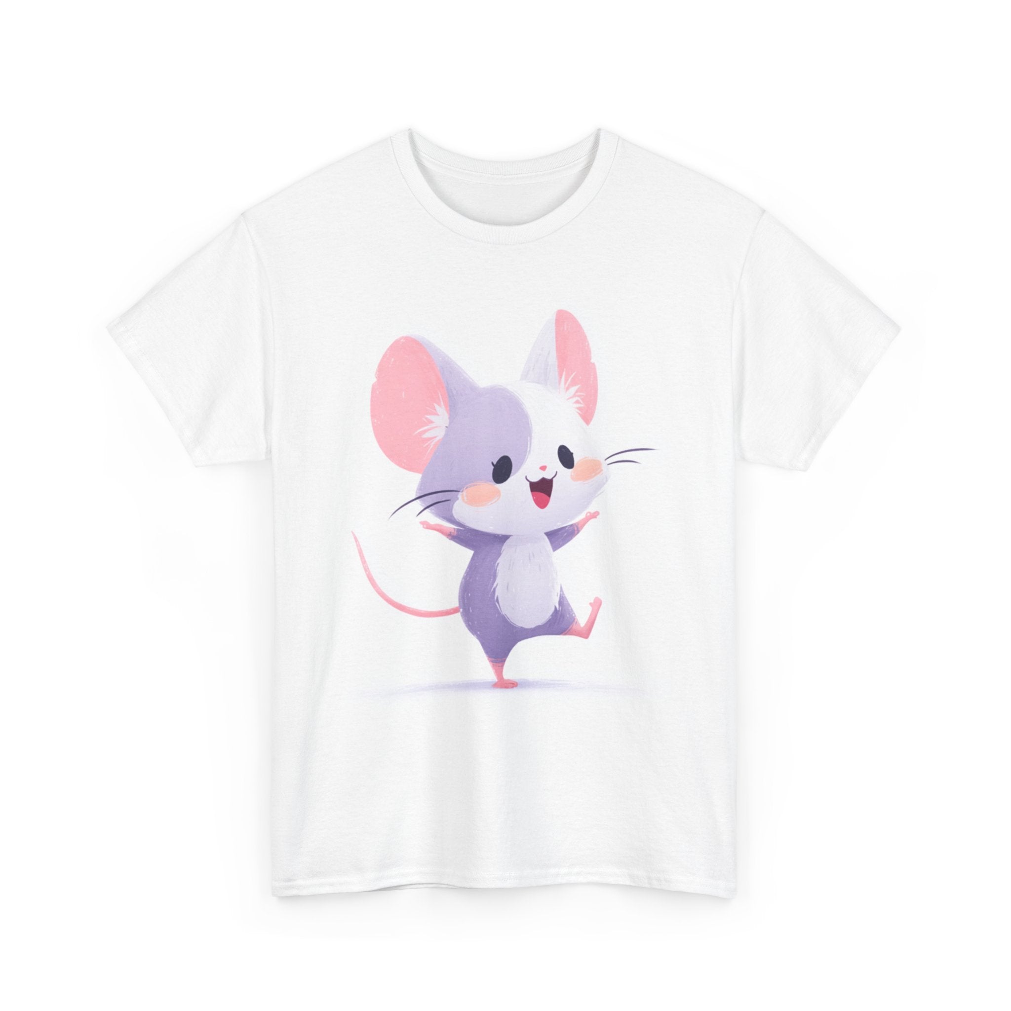 Cute Dancing Mouse T-Shirt — Adorable Cartoon Animal Tee for Kids & Mouse Lovers